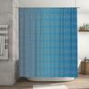 Blue Striped Shower Curtain Waterproof Bath Decoration For Bathroom Accessories In Home Kitchen.