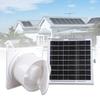 Solar Powered 6 Inch Exhaust Fan With Brushless Motor Low Noise Ventilation For Indoor Outdoor Sheds Greenhouses