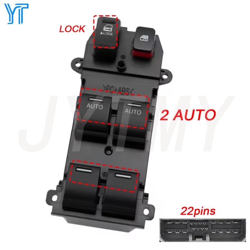 

Power Master Window Switch for Honda CRV 2008-2011 ight 2010-2014 Front Left Glass Lifter Control Button Car Accessories TM8-G11 SWA-G01