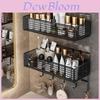 Modern Minimalist Bathroom Wall Shelf With Carbon Steel Material For Storage And Organization