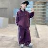 Boys' Spring and Autumn Two-Piece Set Hoodie and Pants for Big Kids Toddler Boys Handsome Two-Piece Outfit