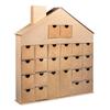 Calendrier De L'avent Maison En Carton À Décorer 40 X 36 Cm