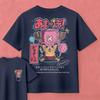 2026 Summer One Piece Anime Tony Tony Chopper Printed Loose Shortsleeved Pure Cotton Childrens Tshirt Tide Unisex Casual Y2k