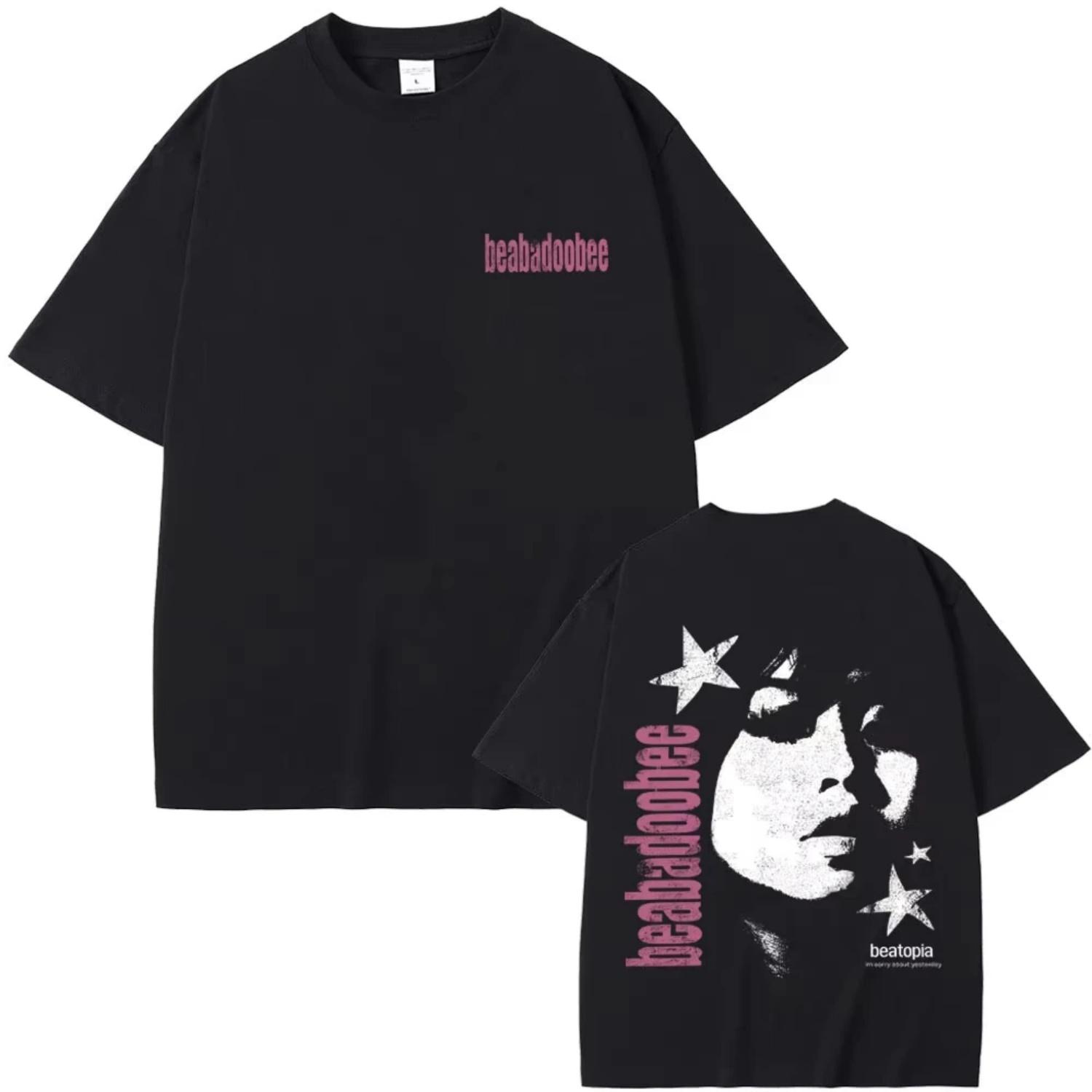 

Beabadoobee Face Graphic T-shirts Men Women Clothing Hip Hop Fashion Pop Music Tee Shirt Unisex Casual Cotton Vintage T-shirt S чёрный