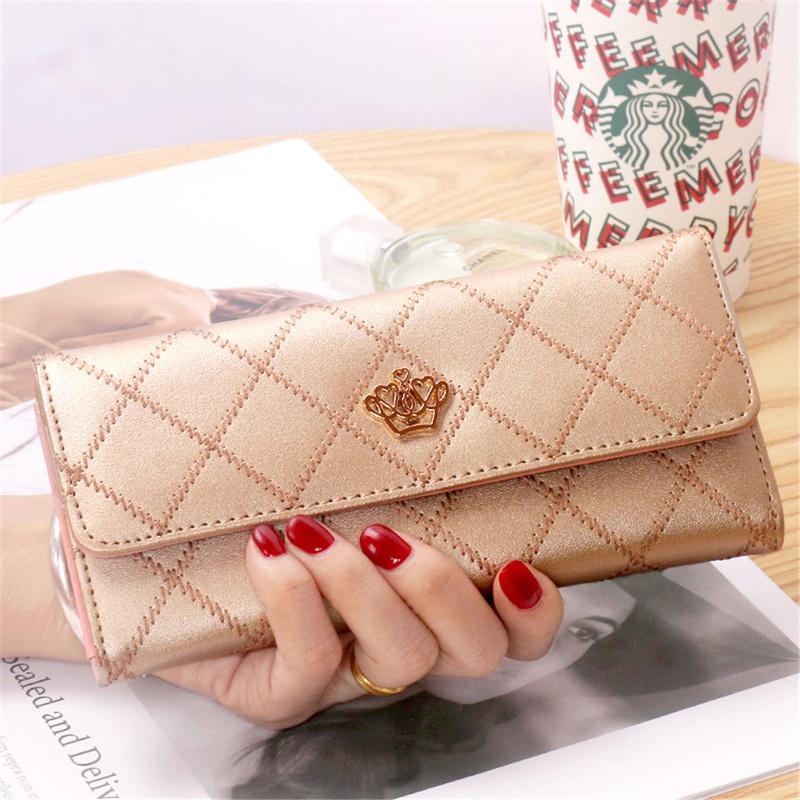 Kadın Bayan Deri Cüzdan Uzun Büyük Cüzdan Kart Telefon Tutucu Kılıf El Çantası