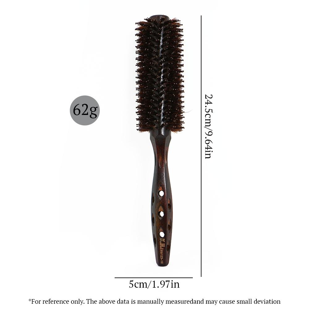 Borsten mit Holzgriff, runde Rollbürste, gerader Twill-Haarkamm, lockiger Haarkamm, professionelle Haarbürste, antistatische Bürste, Toupierbürste