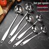 Thickened Stainless Steel Soup & Slotted Ladle Set