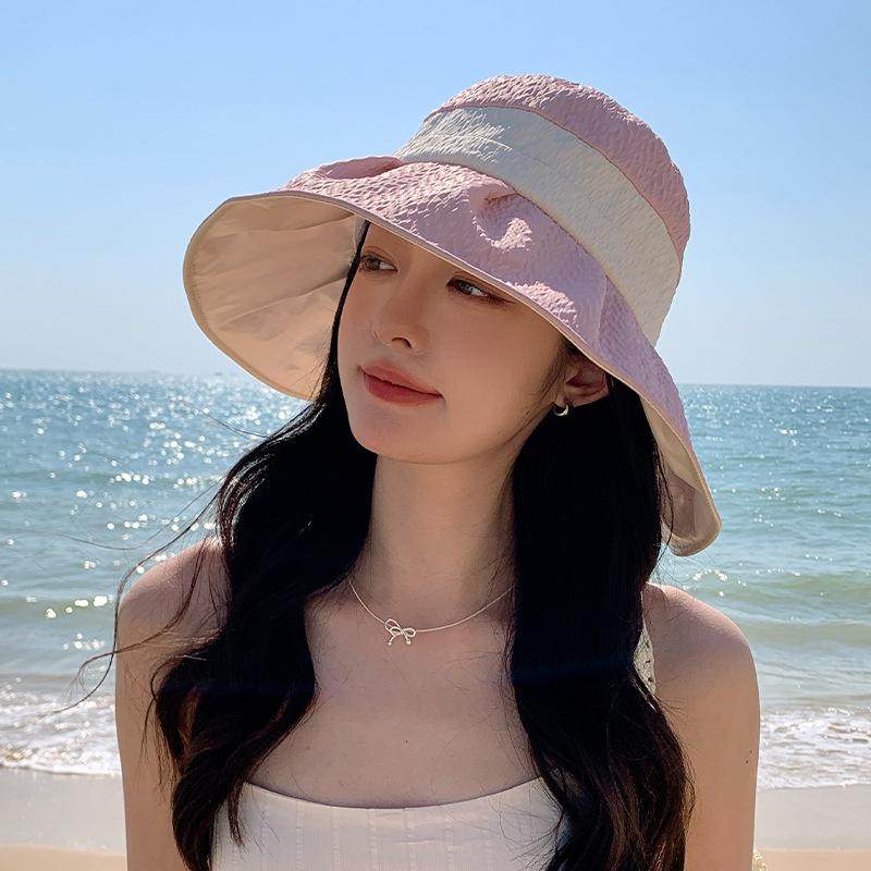 Korean New Hat Summer Seaside Protection Ultraviolet Sun Hat Women's High End Sun Protection Sun Hat