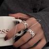 Silve Zircon Bead Ring For Women Girl Party Gift Sweet Cool Versatile Vintage Korean Jewelry Dropshipping