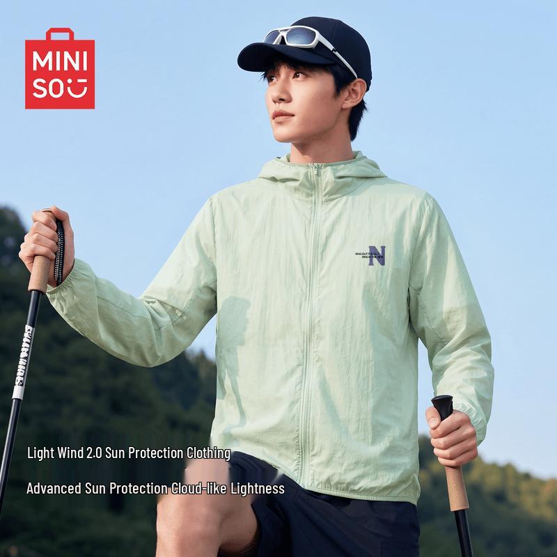 MINISO Men's Hooded Ice Silk Sun Protection Jacket
