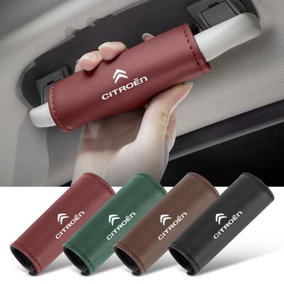 1Pcs PU Leather Roof Handle Anti-scratch Protector Case For C1 DS3 C2 C3 Vts C4 Saxo C4L C5 C6 C8 Xsara C3-XR Picasso