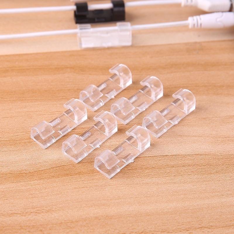Trendy Self-adhesive Wire Organizer Line Cable Clip Buckle Clips Ties Fixer Fastener Holder