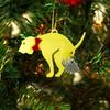 Puppy Wall Hanging Epoxy Mold Diy Keychain Pendant Wall Decoration Christmas Elk Ornament for Key Pendant Silicone Mold