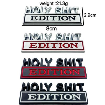 Emblema Metálico Universal para Coche: Edición HOLYSHIT