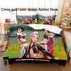 Juego de Cama Kpop Demon Hunters Individual Twin Matrimonial Queen King Tamaño Juego de Cama para Habitación Infantil Fundas Nórdicas Juegos de Sábanas Anime
