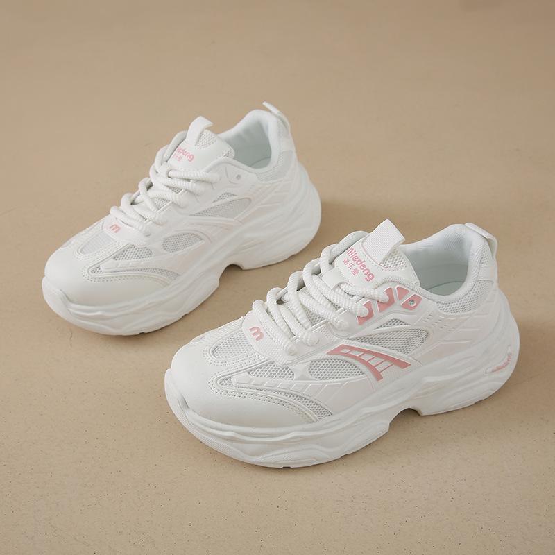 Small Man 5-7cm Thick-soled Heightening Dad Shoes Women's 2025 New Summer Mesh Breathable Sports and Leisure Shoes