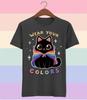 Pride Cat  Shirt LGBT Rainbow Kawaii Graphic Tee