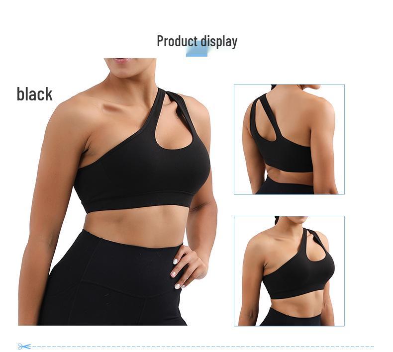 Women's High-Intensity Shockproof Cutout Sports Bra for Yoga and Fitness