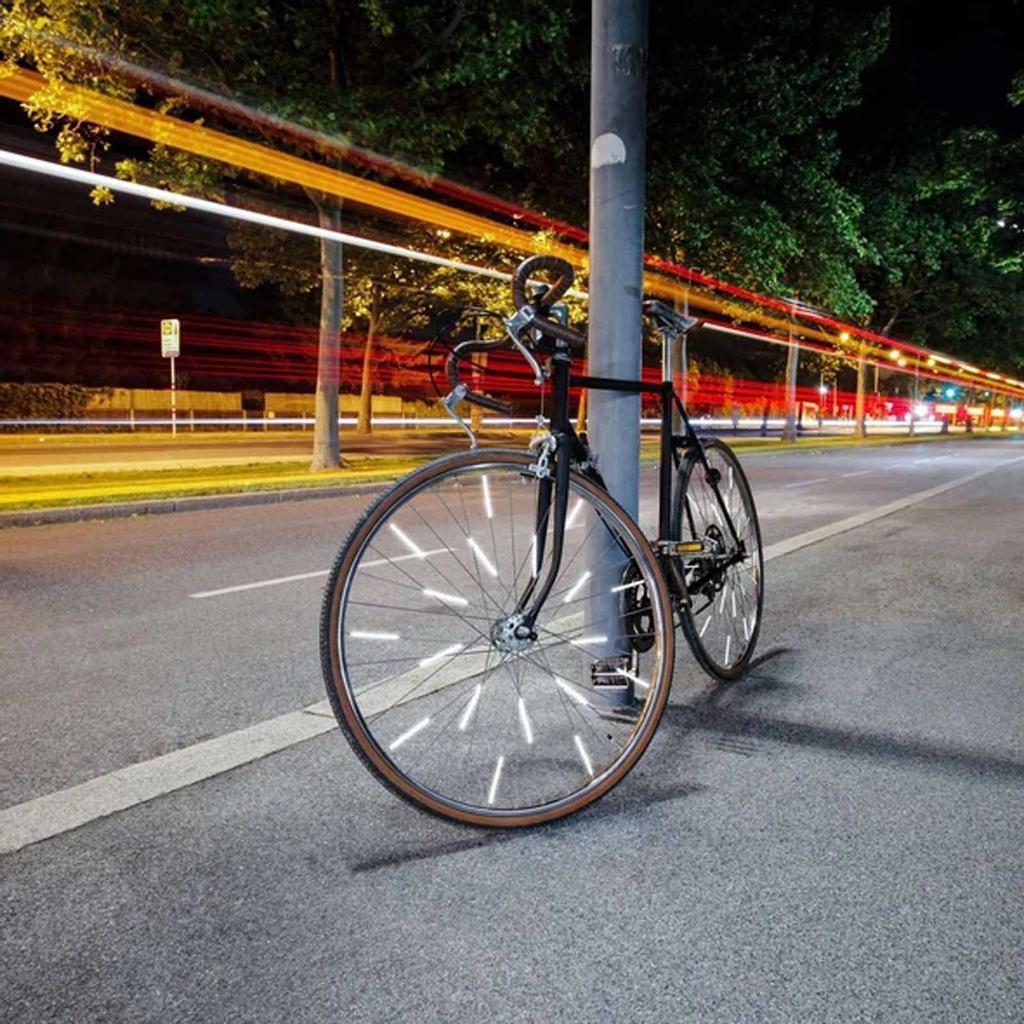36 Pcs/Pack Bicycle Spinning  Reflective Card Strip Bicycle Spokes Reflective