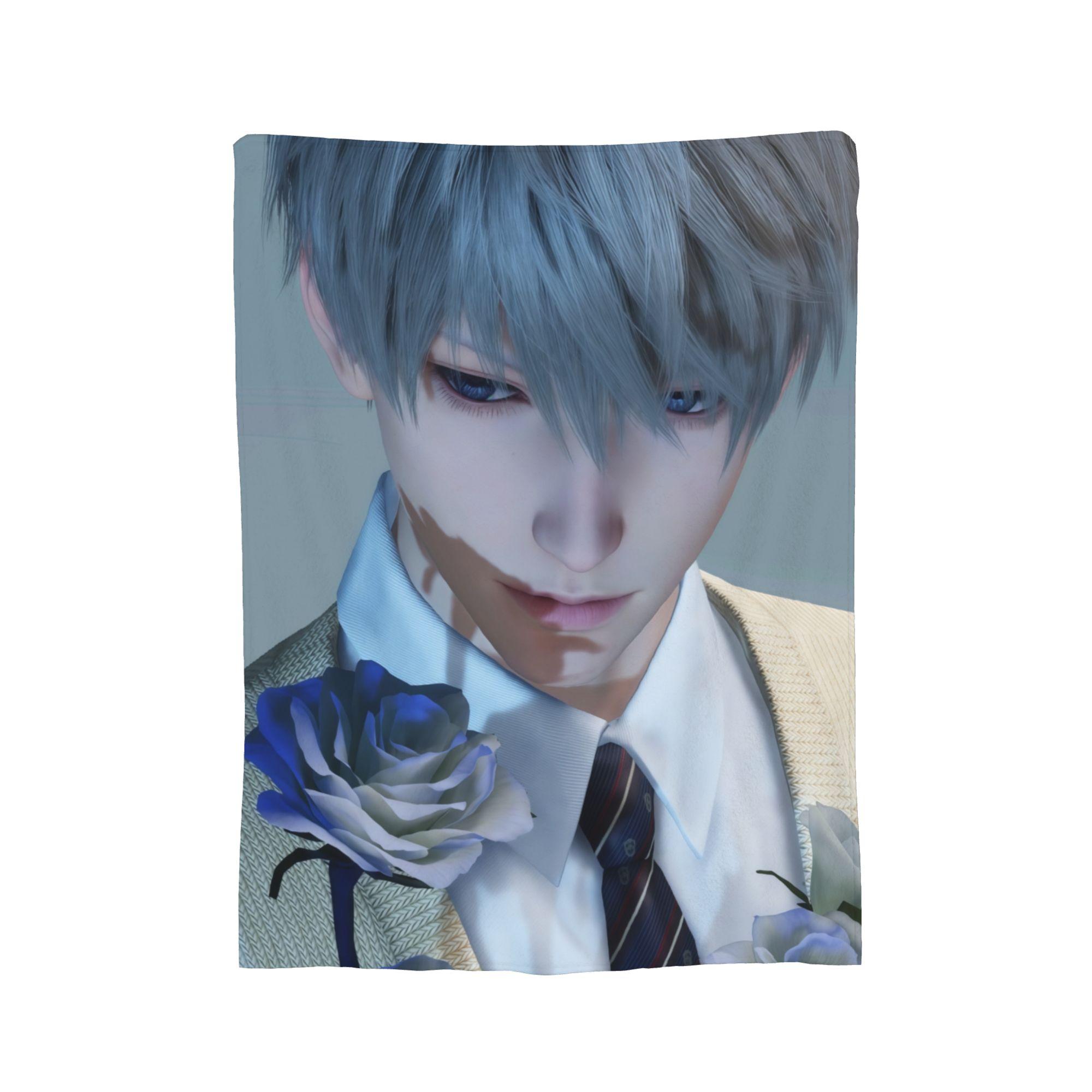 

Love and Deepspace Xavier Blanket Velvet Textile Decor Portable Lightweight Throw Blanket for Sofa Office Bedspread 30x40in