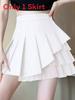 Summer 2024 Pleated Mesh Mini Skirt With High Waist For Street Fashion Enthusiasts