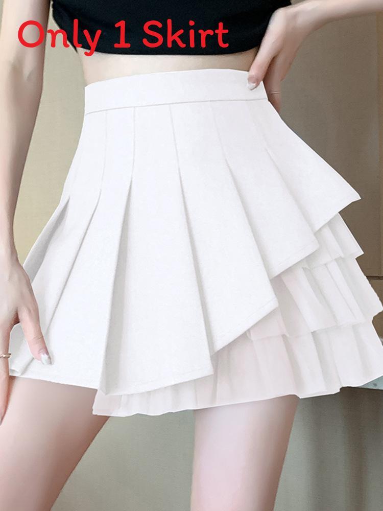 Summer 2024 Pleated Mesh Mini Skirt With High Waist For Street Fashion Enthusiasts