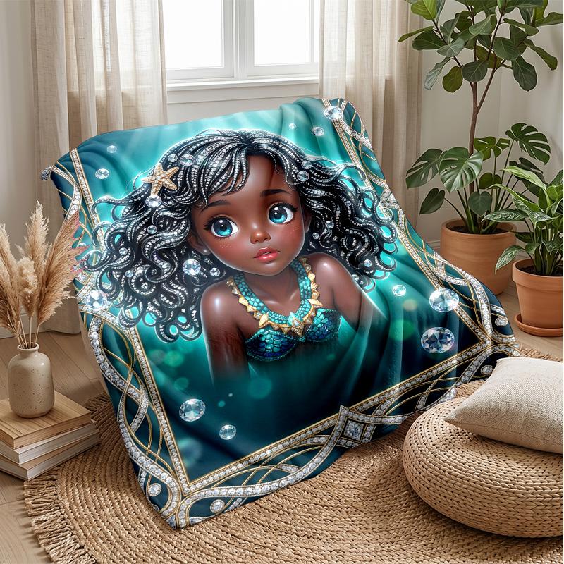 Magical White Tiger Theme blanket Lightweight Warm Flannel Blanket Decorative Throw Blanket for Home Decoration