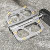 Titanium Alloy Bicycle Pedals With Large Anti-Slip Platform Triple Sealed Bearing Mountain Road Bikes