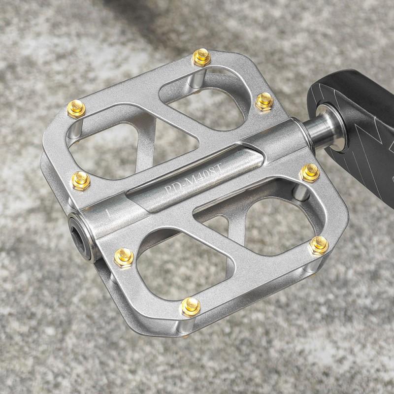 Titanium Alloy Bicycle Pedals Mountain Road Folding Touring Bikes PD-M408TI Lightweight Durable
