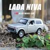 1:32 Lada Jeep Vintage Car Model Alloy Car Diecast Model Sound And Light Pull Back Toys Collection Children Birthday Toy Gift
