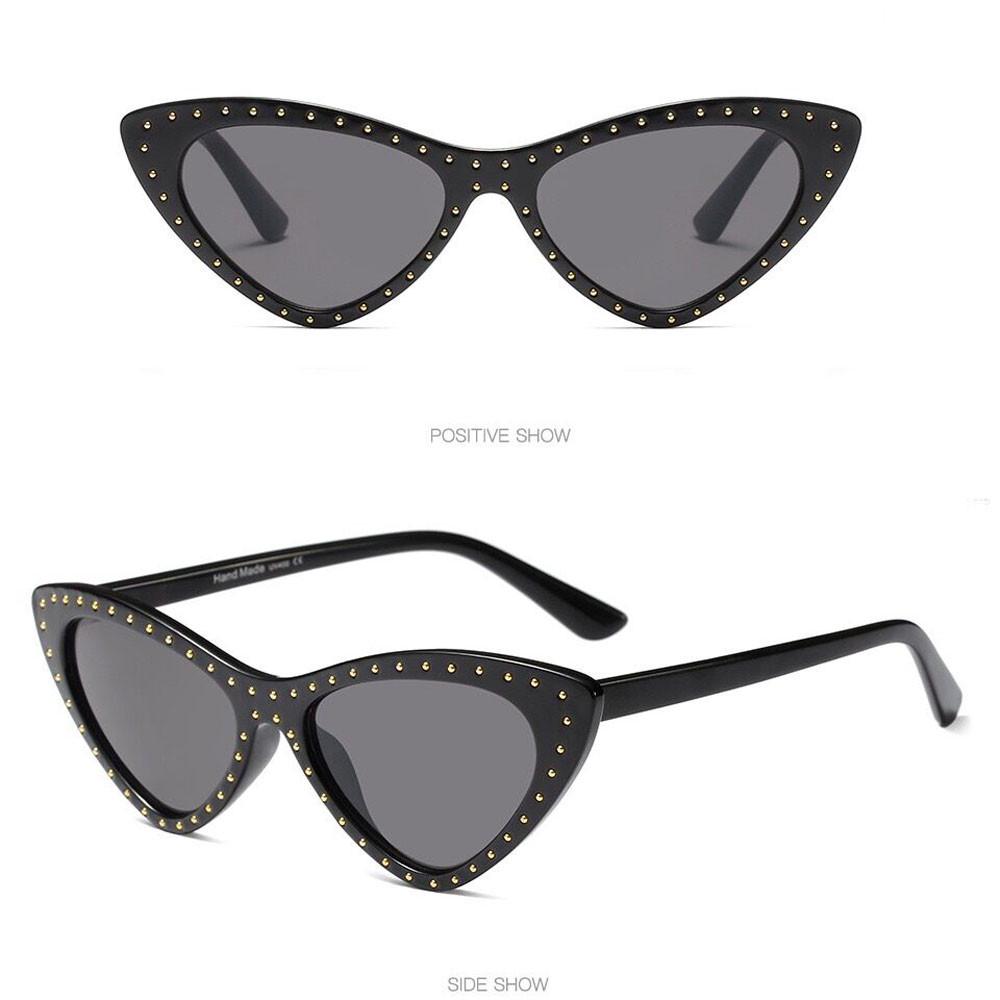 

Ramidos ретро винтажные солнцезащитные очки кошачий глаз унисекс рэпер гранж очки очки