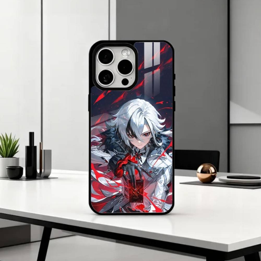 A-Arlecchino G-Genshin Impact   Phone Case For iPhone17,16,15,14,13,12,11 Plus,Pro Max Magnetic For Magsafe Wireless Charging