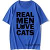 Real Unisex Love Cats Animal T Shirt Vintage Cats Lover Tshirt Cotton Tshirts Cool Daddy Mother Gift Oneck Short Sleeve Tops Tees