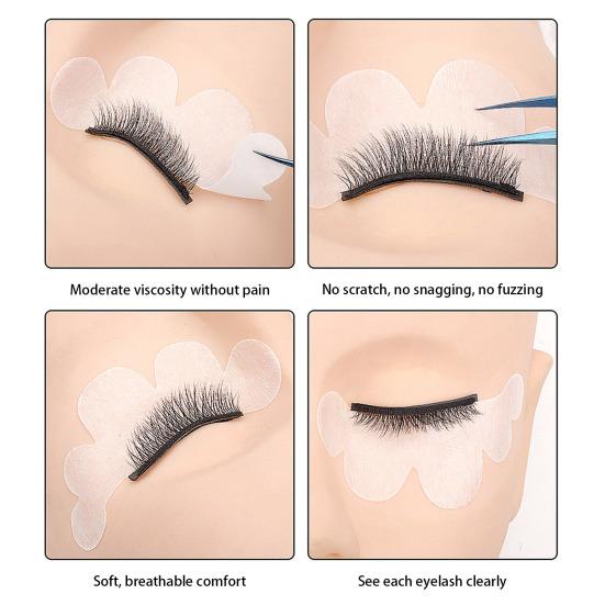 20 Teile/beutel wimpern augen aufkleber gute haftung Schmerzlos Mini Sicher Cloud Typ Wimpern Pad für Weibliche