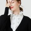 Korean Stand Fake Collar for Women Shirt Front Ties Detachable Collar Stand Dress Sweater False Collar Girls Fuax Cols Accessory