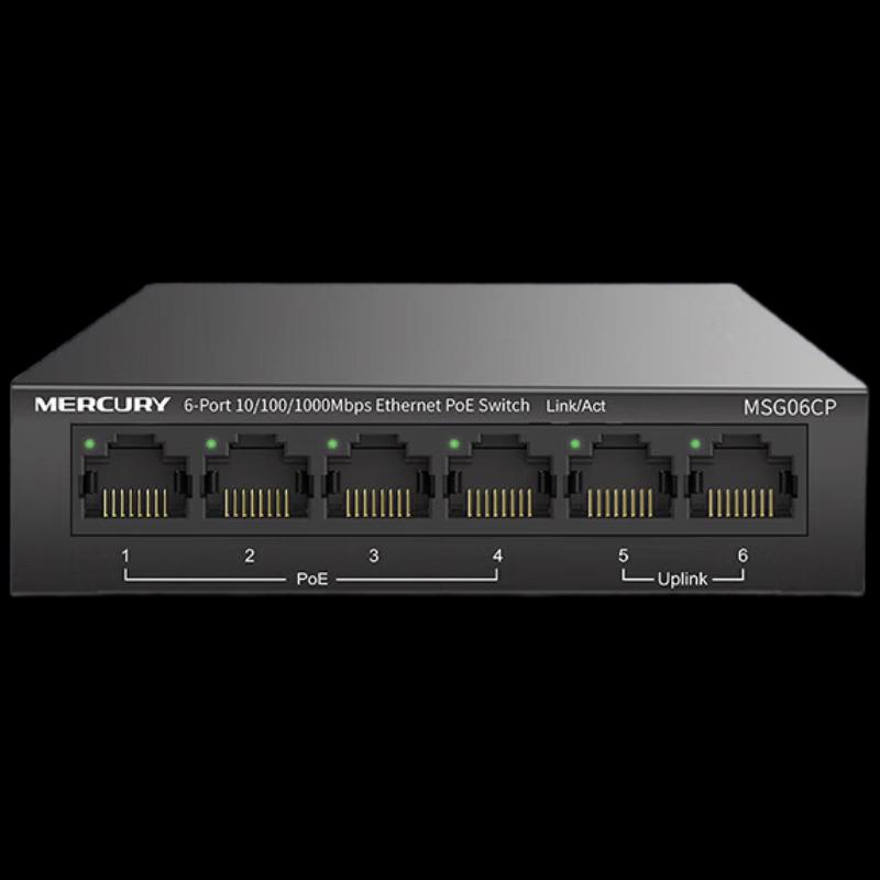 

Mercusys MSG06CP 6-Port Gigabit PoE Unmanaged Switch