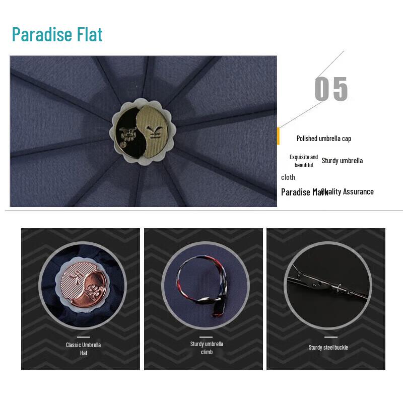 Paradise Oversized Windproof Three-Fold Umbrella