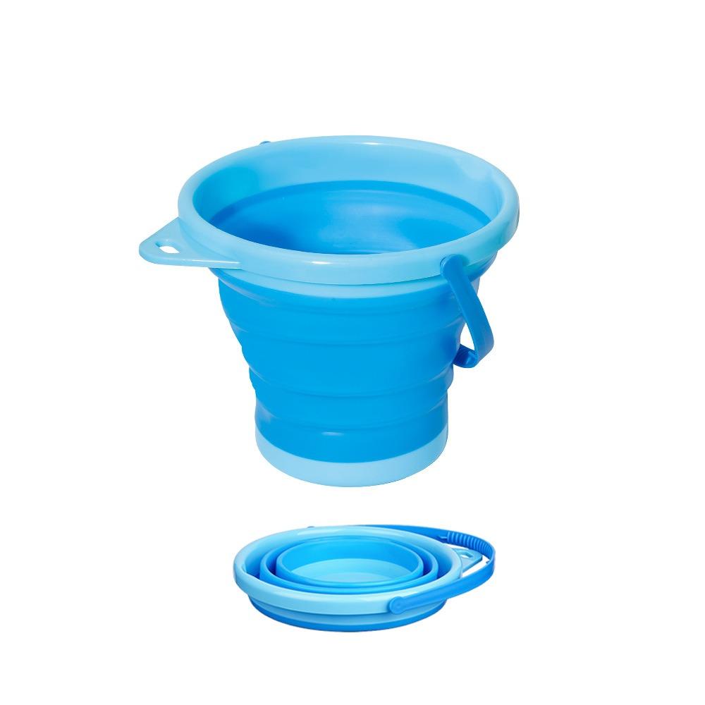 

Многофункциональное ведро-игрушка для песочницы, выдвижное пляжное складное ведро, игра с песком синий