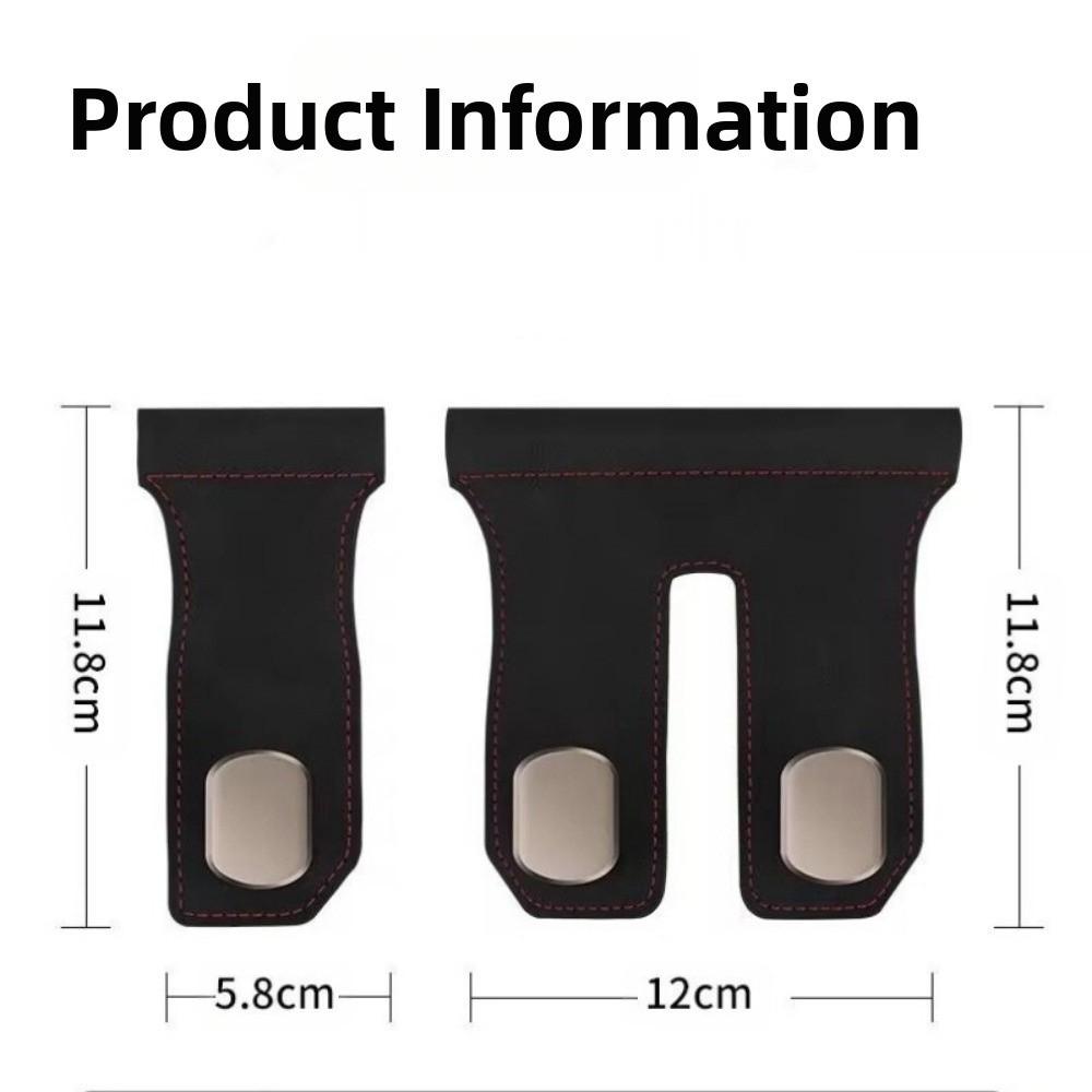 Suede Hanging Bag Hook Metal Car Handbag Holder Universal Car Seat Hook  Co-Pilot Storage Box