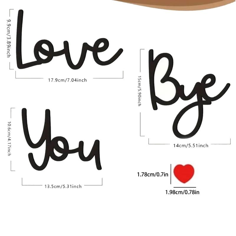 Farmhouse Wall Decors for Living Room,Hallway Entryway,Door Decors Love You Bye Wood Door Signs Modern Home Decors