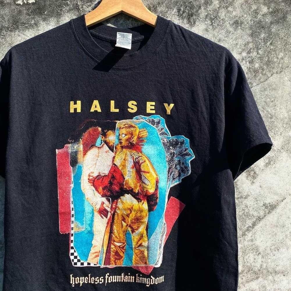 Редкая мужская черная футболка Halsey всех размеров 7D1539 Унисекс L