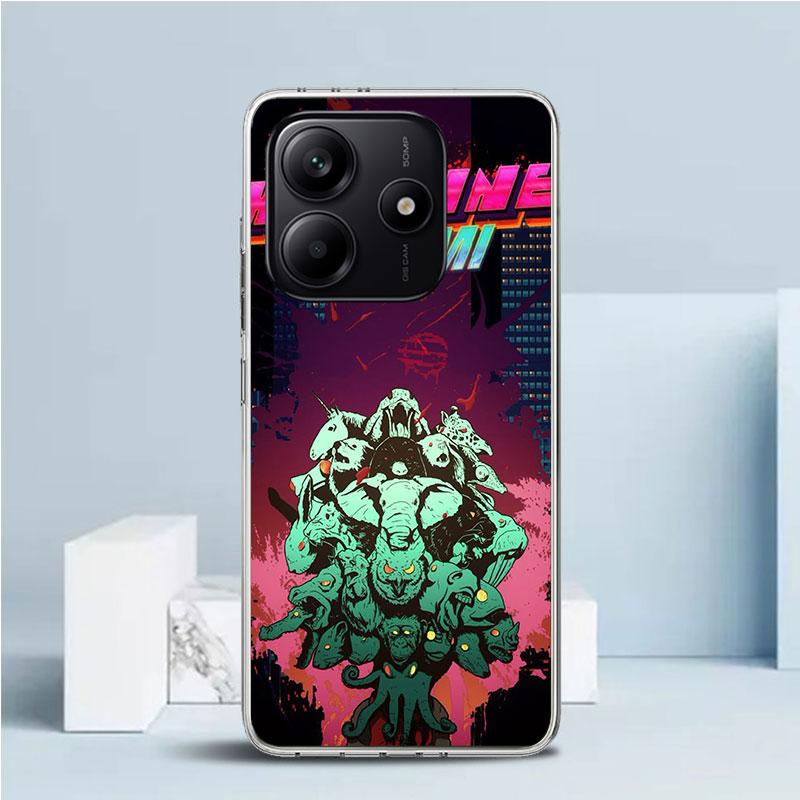 Game Hotline Miami Soft Cover for Xiaomi Redmi Note 15 14 13 12 Pro Plus Phone Case 14S 11S 11T 11E 10S 10 4G Pattern Shell Redm
