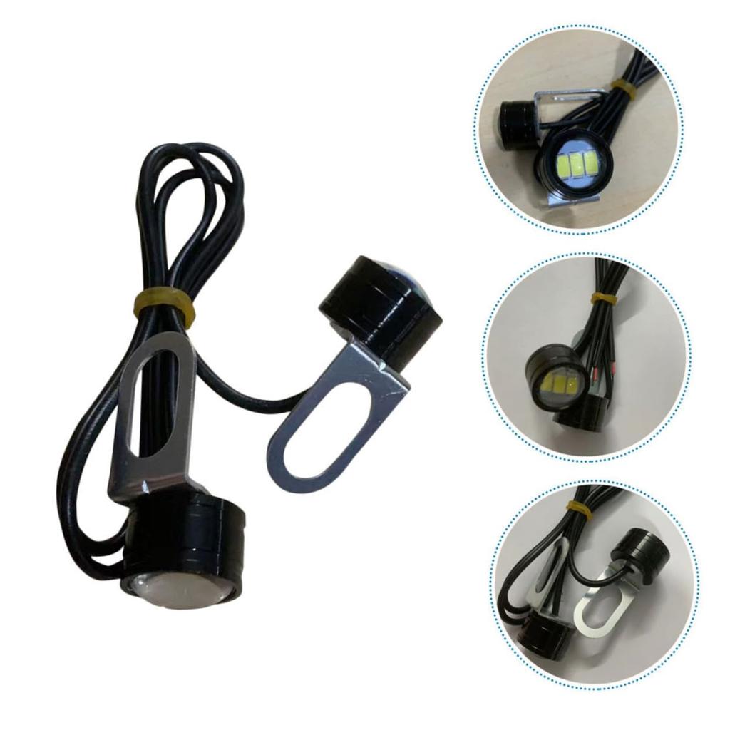 CONGARTENO 4pcs Eagle Eye Light Car Daylight White High Bright Energy Saving Reverse Backup Lamp Waterproof Design for Bike Truck