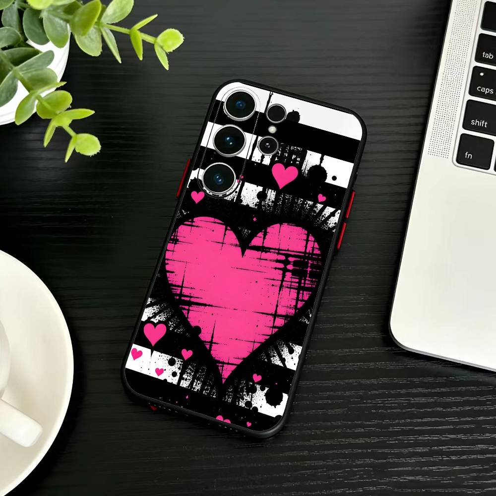 Y2k J-INS Graffiti Phone Case For Samsung S26,S25,S24,S23,S22,S21,S20,Ultra,Plus,FE Black Soft Cover