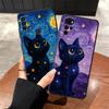 Обертова Зоряне Небо Кіт Чохол для Motorola Moto G51 G73 G53 G30 G32 G22 Edge40 G60s Edge 20 Pro 30 Lite G52 G71 G50 Чохол для Телефона
