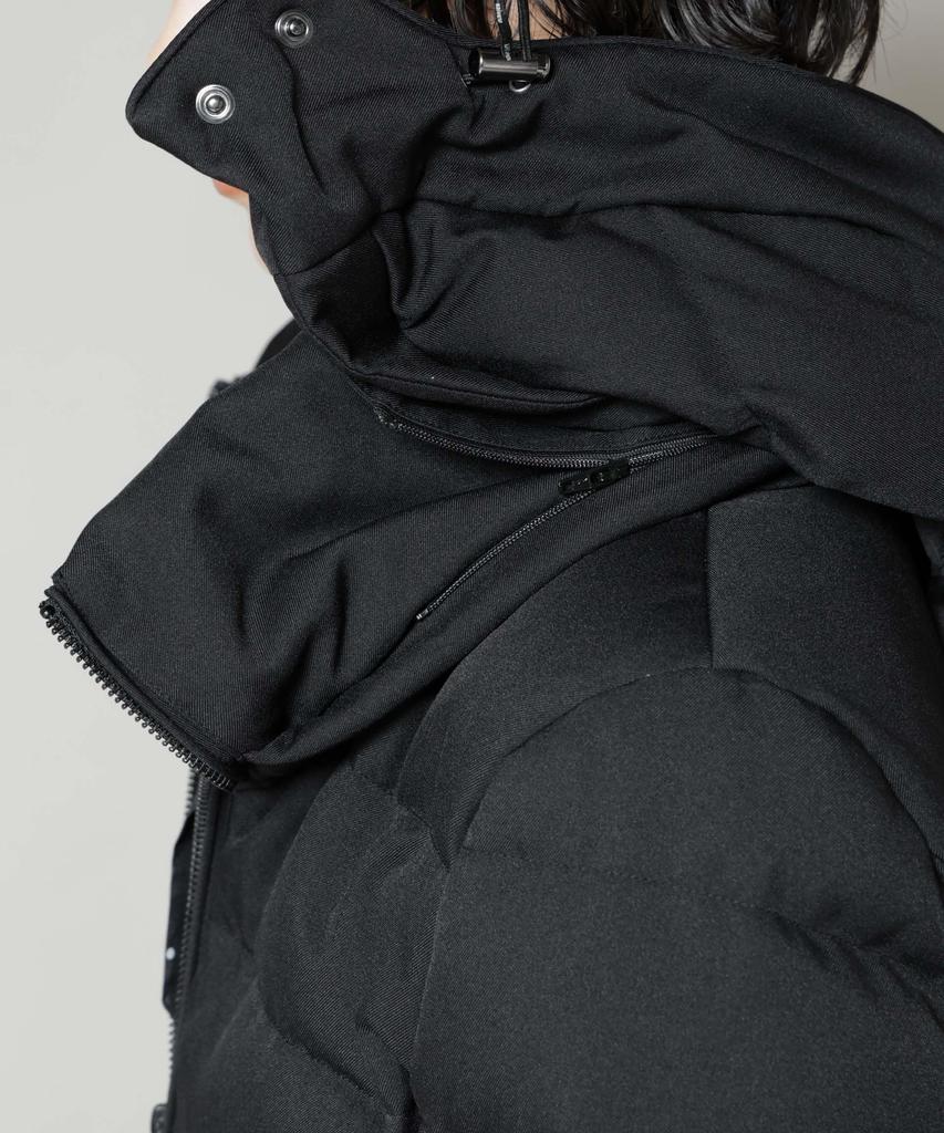 Nano Universe Nishikawa Down Serge Short Down Size (R) Jacket, Women's, M, 010, Black, 669-5214303