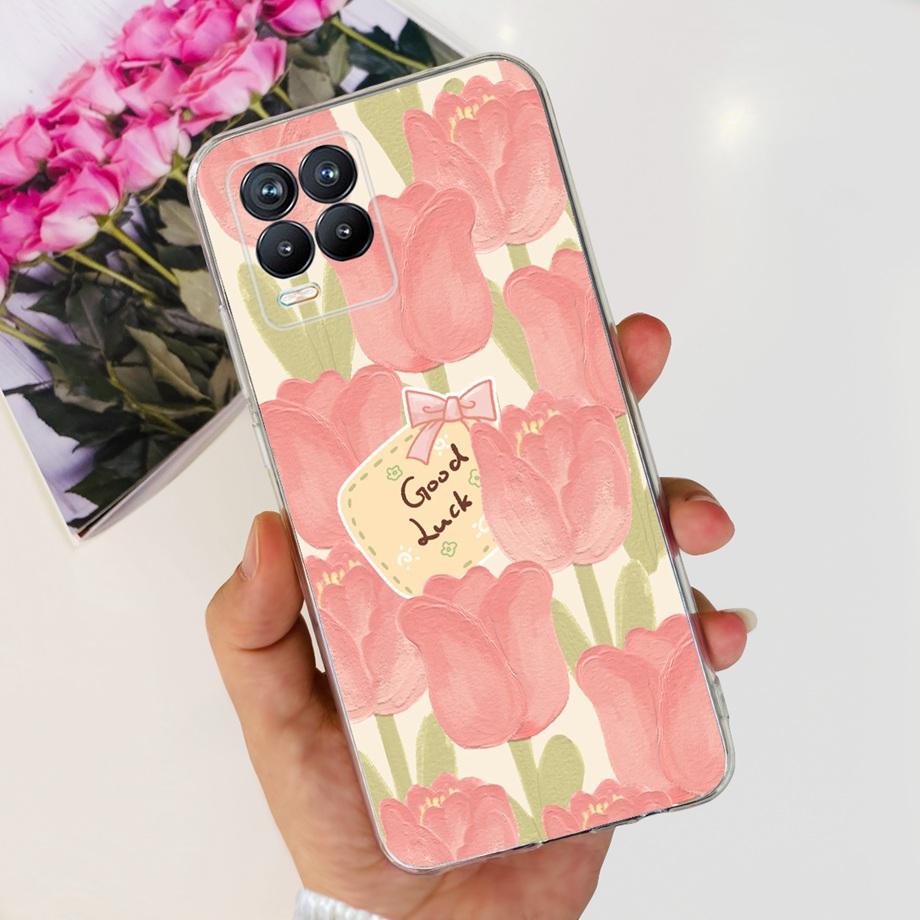 For Realme 8 8i 8Pro 4G 5G Phone Case Clear Soft TPU Silicone Back Cover Cool Cartoon Girly Bumper On Realme8 8 Pro Slim Coques
