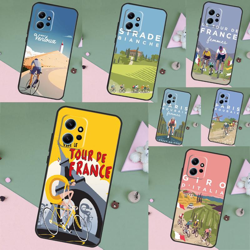 Bicycle Bike Sport Case For Xiaomi Redmi Note 14 13 12 11 10 9 15 Pro Plus Redmi 15 15C 13 10C 12C 13C 14C Cover