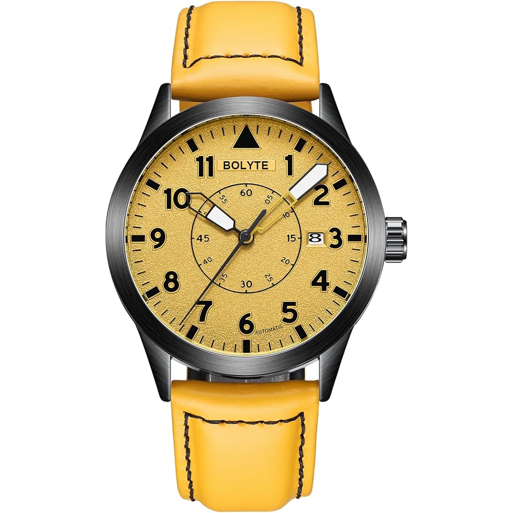 BOLYTE Men s Automatic Mechanical Watch 22mm Waterproof Tourbillon Stylish Sports Outdoor Leather Band