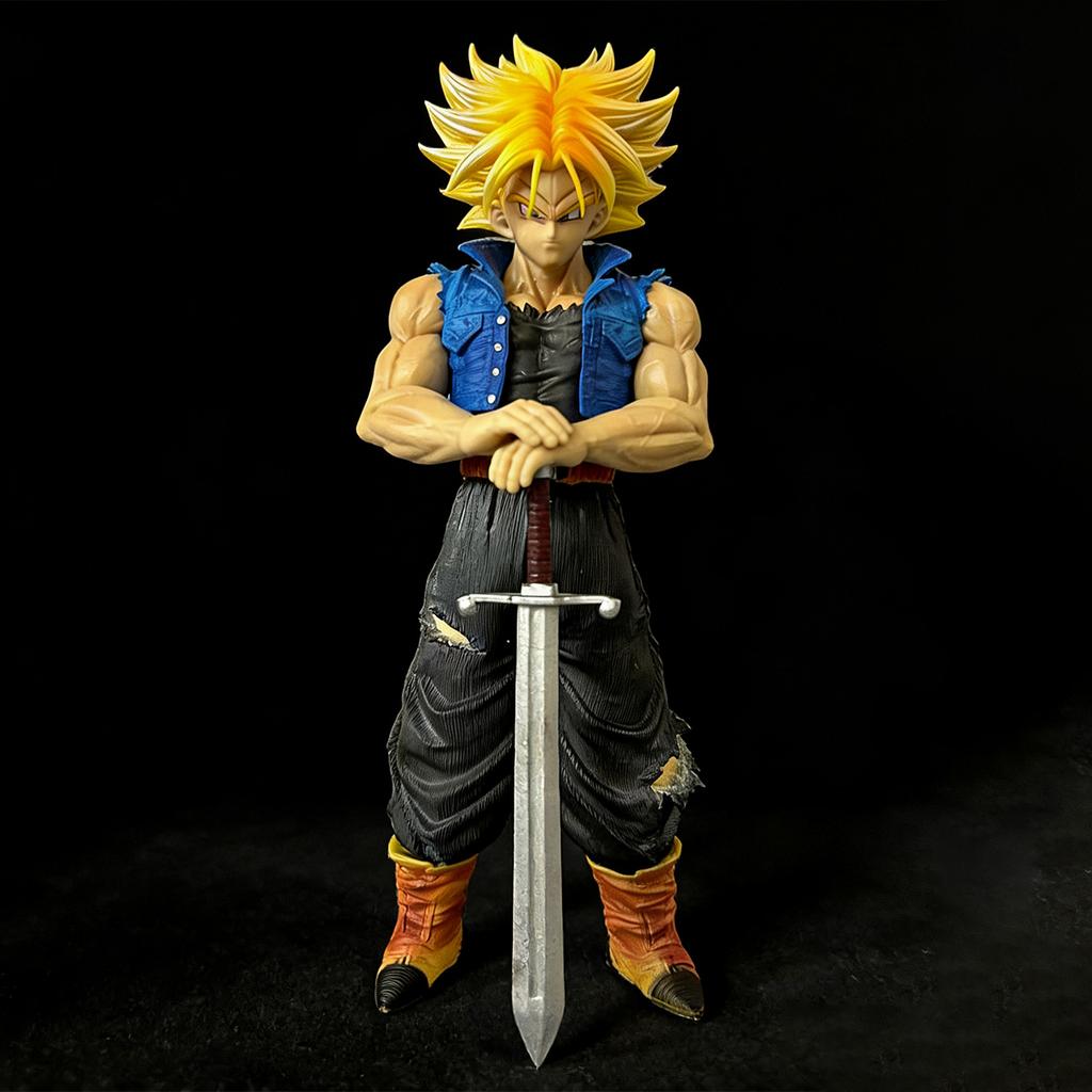 Toys Model Anime Dragon Ball Z Trunks Figure Future Trunks Action Figures 25CMPVC Statue Collection for Gifts Children